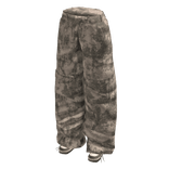 Forest Camo Baggy Jeans with Sneakers - Cream