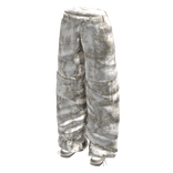 Forest Camo Baggy Jeans with Sneakers - Cream