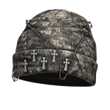 Forest Camo Chrome Designer Beanie