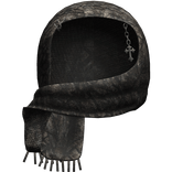 Forest Camo Grunge Chrome Cross Chain Headscarf