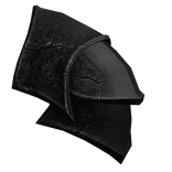 Forgotten Knight Black Left Pauldron