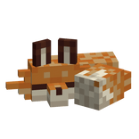 Fox On Shoulder Orange Pixelated