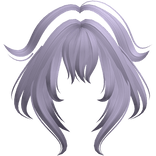 Fox Tips Anime Bangs Messy Ash Purple