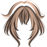 Fox Tips Anime Bangs Messy Brown and Blonde