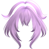 Fox Tips Anime Bangs Messy Light Purple