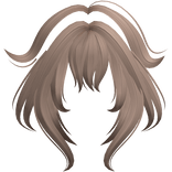 Fox Tips Anime Bangs Messy Milk Tea	