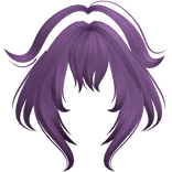 Fox Tips Anime Bangs Messy Purple