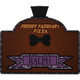 Freddy Fazbear's Pizza Nametag [Ralph] (1985)