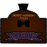 Freddy Fazbear's Pizza Nametag [William] (1985)