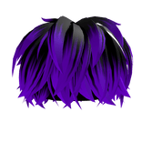 [FREE] Black Purple Fluffy Messy Boy Hair