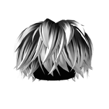 [FREE] Black White Fluffy Messy Boy Hair