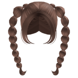 ꒰ ♡ ꒱ [FREE] Cute Long Bubble Hair (Brown) 