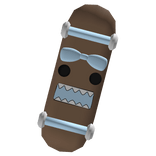 [FREE] kawaii domo skateboard with blue bow