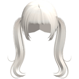 ♡ FREE : kawaii platinum long wavy anime pigtails