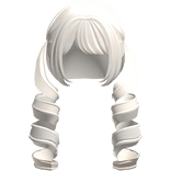 ♡ FREE : platinum kawaii low curly doll pigtails