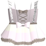 ♡ FREE : pretty neapolitan themed doll dress