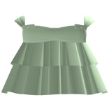 [FREE] pretty ruffled babydoll dress in green