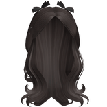 [FREE] stunning flowy hair with bows in brown