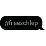 #freeschlep text bubble [BLACK]