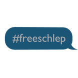 #freeschlep text bubble [BLUE]