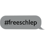 #freeschlep text bubble [WHITE]