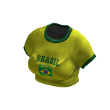 Cute Y2K Brasil Football Tee