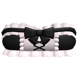 🤍 frilly dollette laced crop top black & pink