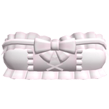 🤍 frilly dollette laced crop top pink