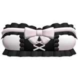 🤍 frilly dollette laced crop top pink & black