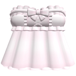 🤍 frilly dollette laced mini dress pink