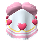 Frilly Princess Heart Dress in Pink