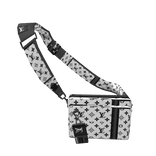 FRONT BAG white and balck LV LEVEL (10)