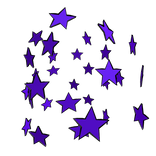 [Front] Purple Star Explosion with Outline