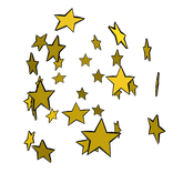 [Front] Yellow Star Explosion with Outline