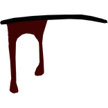 = ཀ = frowning mouth with ketchup 3d