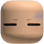 frustrated anime mask face