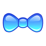 Frutiger Aero Blue Bowtie