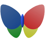 Frutiger aero butterfly (back)