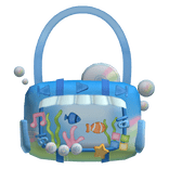 frutiger aero metro city gyaru y2k blue aqua purse