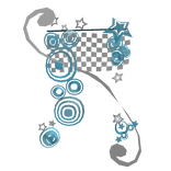 Frutiger Metro Y2k 2000s Checker Blue Aura