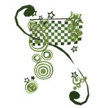 Frutiger Metro Y2k 2000s Checker Green Aura