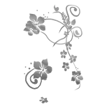 Frutiger Metro Y2k 2000s White Floral Aura