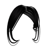 Full combo bangs in black