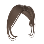 Full combo bangs in light brown