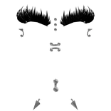 Full volume punk sshf lashes /w piercings