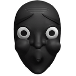 Funny Black Mask Japanese Big Eyes