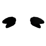 Fur Animal Cheeks in Black