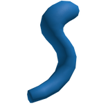 Fur Cat Tail in Blue