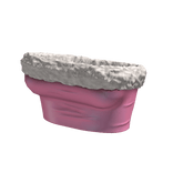 Fur Christmas Tube Top in Pink