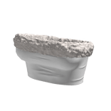 Fur Christmas Tube Top in White